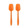 P-Plus International Heat-Resistant Baking Set Spoon Set & Spatulas for nonstick Set Orange Set of 2