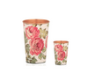 Divine Copper Floral Charm Copper Glass Pack Of 2