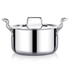Praylady Nexon Series Triply 20 cm 2.0 L Stock Pot with SS Lid Healthy Non Toxic Casserole