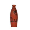 Mitti Cool Clay water bottle with Painting Coconut Tree