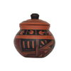 Mitti Cool Clay Curd Pot with Cap 350 ml Black Italica Design