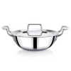 Praylady Nexon Series Triply 22cm 2.1L Kadai with SS Lid Healthy Non Toxic Kadhai for Curry