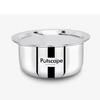 Potscape Triply Cooking Pot with Lid, 18 cm Capacity 2.4 Ltr Even Heat Distribution