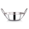 Praylady Stainless Steel Induction Base Kadai 2 Litre Silver