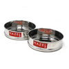 Hazel Stainless Steel Stackable Seperator, Cooker Dabba for 5 Ltr Pressure Cooker 16 cm Set of 2