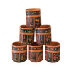 Mitti Cool Clay Square Cup Set 170 ml 6 piece Black Italica