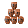 Mitti Cool Clay Jully Cup Set 150 ml (6 piece) Black Spade Design