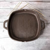 Zishta Cast Iron Grill Pan Induction Friendly
