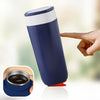 UMAI 480 ML Anti-Fall Insulated Coffee Tumbler | Double Wall Stainless Steel | Dark Blue