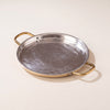 P-TAL Brass Dosa Tawa with Insulated handle - Naturally Non-Stick Tawa & Uses Less Oil