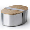 The Better Home 304 SS Microwave Safe Container 700ml | Bamboo Lid | Stainless Steel Lunch Box
