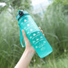 The Better Home Sipper Water Bottle 1 Litre | Motivational Gym Bottle with Measurements | Light Blue