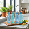 Tupperware Eco 1L Square Bottle Set of 4 | BPA Free Fridge Water Bottles
