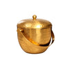 FnS Apple Ice Bucket Hammered Gold Matt PVD Finish Stainless Steel