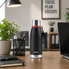 Borosil Altis Vacuum Insulated Stainless Steel Bottle Black 500ml