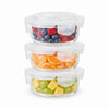 Borosil Klip N Store Round Glass Containers Set