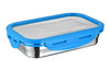 Signoraware Lock N Store Microsafe Steel Rectangular Container 800ml with Steel Lid