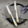 FnS Imperio 2 Pcs 24K Gold Plated Dinner Butter Knife Set