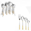 FnS Midas 24K Gold Plated 24 Pcs Cutlery Set with Stand