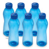 Cello Maxis PET Bottle Set, 1 Litre, Set of 6, Blue