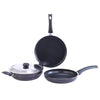 Wonderchef Platinum Plus 4 Piece Non Stick Cookware Set Black