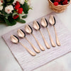 FnS Rosella Rose Gold Stainless Steel Dinner Spoon Set of 6