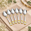 FnS Imperio 6 Pcs 24K Gold Plated Soup Spoon Set