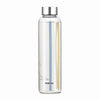 Borosil Neo Narrow Mouth Sintra Glass Bottle with Silver Lid 550ml