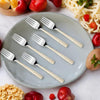 Montavo by FnS  Pebble Laser Design 6 Pcs Stainless Steel Dinner Fork Set