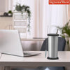 Signora Ware Stainless Steel Tumbler with Steel Straw & 2 Lids, 500ml, Black