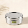 Kraft Stainless Steel Puri Dabba with Lid Mirror Finish Steel Food Storage Container for Puri, Roti, Snacks & Kitchen Use