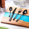 FnS Austin Black PVD Coating 24 Pcs Cutlery Set