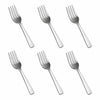 Tosaa Baby Fork Royal Plain 16G Pack of 6 Stainless Steel