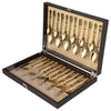 FnS Auric 24 Pcs Gold Plated Cutlery Set with Box