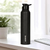 Borosil Cosmo Stainless Steel Single Wall Bottle Black 1L