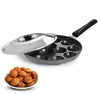 Panca Non-Stick 12 Cavity Appam Patra with Stainless Steel Lid