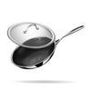 Stahl Deep Fry Pan Triply Artisan Hybrid Series