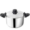 The Indus Valley Tri Steel Stainless Steel Strainer with Sandwich Bottom 19cm