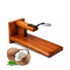 MEXZA Traditional Polished Wooden Table Top Manual Coconut Scraper
