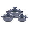 Wonderchef Granite Die-Cast Casserole Set 6 Pcs