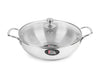 Milton ProCook Stainless Steel Kadhai with Glass Lid
