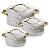 Nayasa Bethany Insulated Casserole Set of 3 Small (500ml, 1000ml, 1500ml)