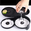Montavo by FnS 3-Tier Black Bar Glass Rimmer Stainless Steel