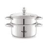Pigeon Elantra Stainless Steel 2 Tier Steamer Pot Set with Glass Lid