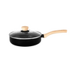 Bergner Bellini Plus Aura Non-Stick Deep Fry Pan with Lid Induction Black