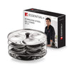 Bergner Essential Plus Stainless Steel Idli Stand Idli Maker 4 Plates 4 Cavities Each 20cm