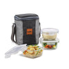 CELLO Glassy Square Lunch Box Set of 3 Pcs (320ml x 3)