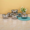 Sumeet Stainless Steel Apple Bowl/Wati/Katori, 11cm, Set of 6, 400ML