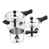 Bergner Sorrento Stainless Steel Outer Lid Pressure Cooker Combo (BGIN-6530)