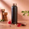 Borosil Eco Colour Copper Bottle and Glass Set Brown